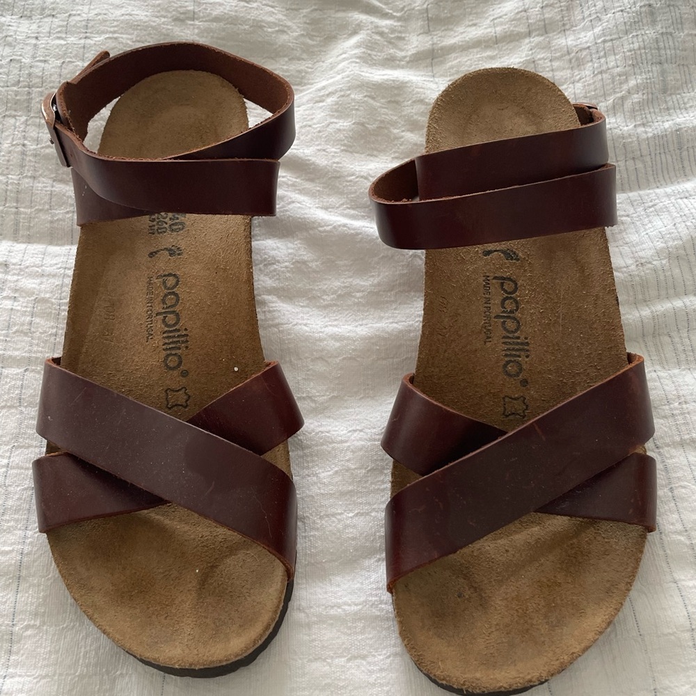 Papillio Brown Strappy Sandals